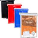 SOURCE ONE Outdoor Real Estate Style Brochure Holder Color Variety White, Black, Red, Pink & Blue Available (1 Pack)