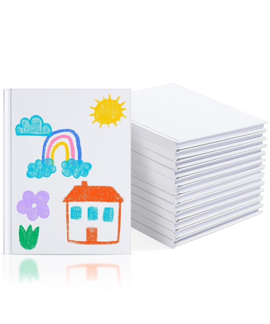 Mr. Pen- Blank Hardcover Books, 4.3" x 5.5", 40 Pages, 12 Pack, Blank Notebooks for Kids, Mini Notebooks for Kids