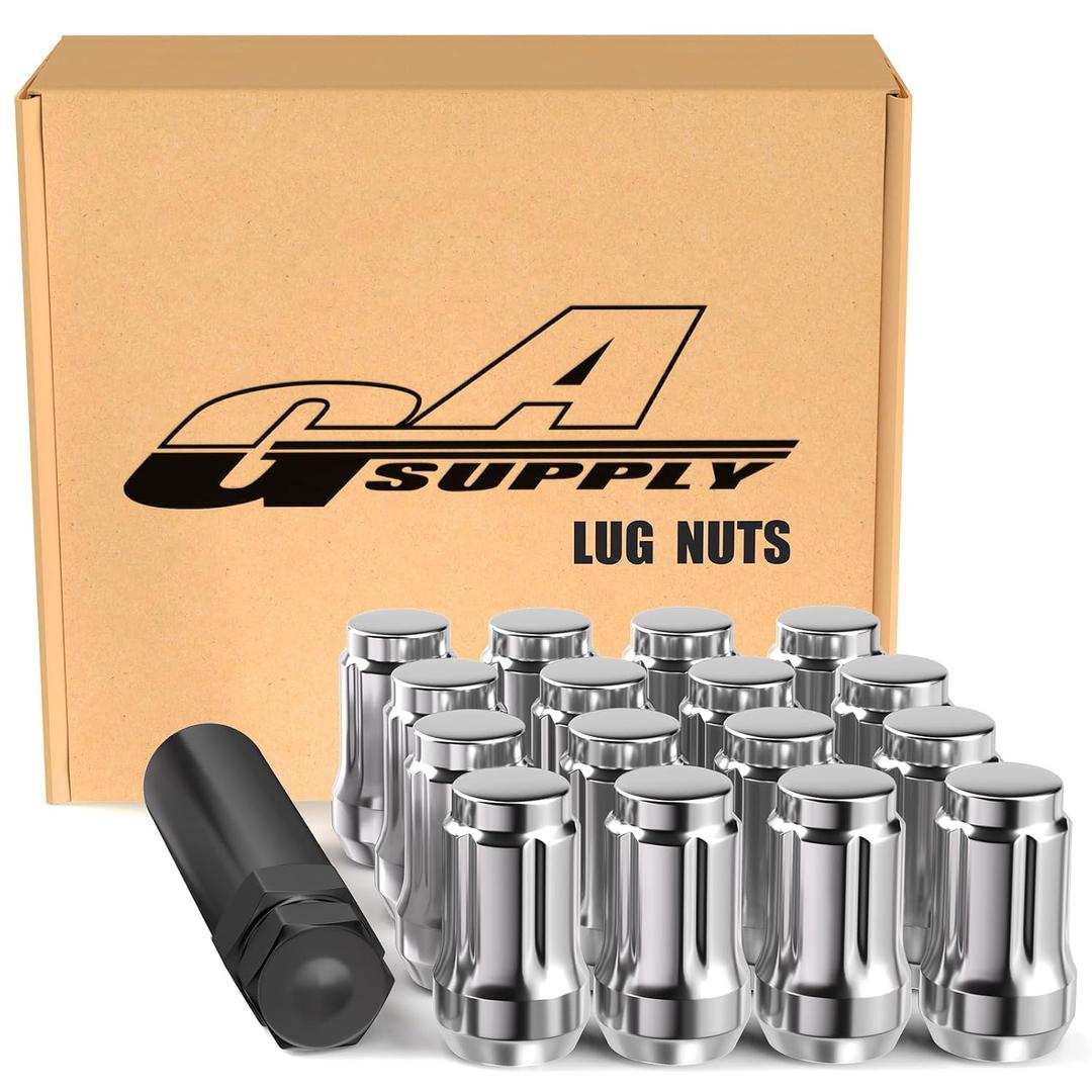 GAsupply 12x1.5 Spline Lug Nuts Fit for Polaris Ranger XP 900/1000, General/XP1000, RZR S 900, Pioneer 500, 700, 1000 Aftermarket Wheels, Acorn Tuner ATV Lug Nuts 1.38" Tall Cone Seat, 16PCS+ 1 Key