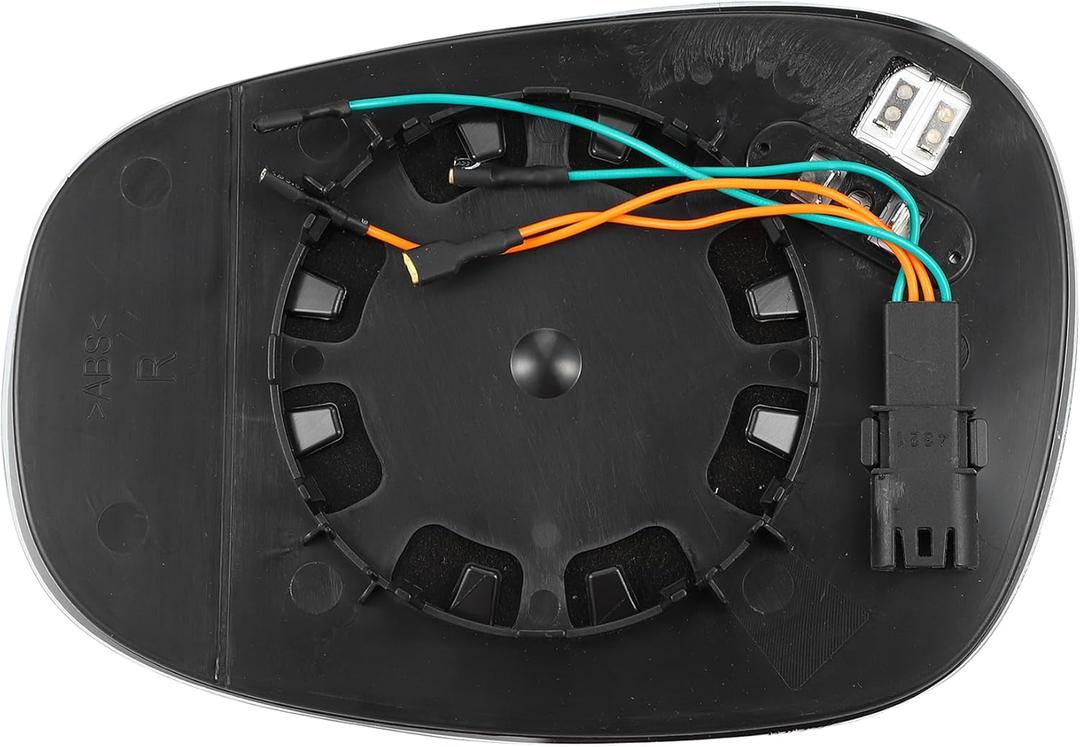 ACROPIX Car Rearview 4 Pin Passenger Right Side Heated Mirror Glass Replacement W/Backing Plate Fit for BMW 135i 335i 328i 128i - Pack of 1 White Glass