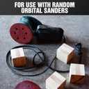 100 Pcs 6 inch Sanding Discs 180 Grit 6 Hole Hook and Loop Round Sandpaper for Random Orbital Sander