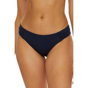Trina Turk Monaco - Women's Shirred Side Hipster Bikini Bottom, Cheeky Coverage, Swimwear Separates for Women, Ink, 18