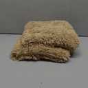 Yimobra Bathroom Rugs Non Slip Washable 24x17, Ultra Soft and Water Absorbent Bath Mats, Plush Fluffy Shower Mat Outside, Dries Quickly, Microfiber Thick Matts for Bathroom Floor/Sink, Pure Beige