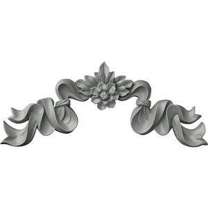 Ekena Millwork 15 1/4"W x 6 1/4"H x 1"P Versailles Ribbon Onlay, White