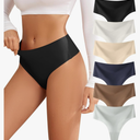 Thongs for Womens High Waisted Seamless for Women Underwear Sexy Breathable Panties 6 Pack XXL