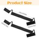 Ouligay 2PCS Wig Band for Lace Front Black Lace Bands for Wigs No Slip Wig Bands Adjustable Elastic Lace Bands for Wigs Wig Band with Ear Cut Outs Comfortable Lace Melting Band