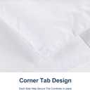 ACCURATEX Duvet Insert Queen Comforter - 400GSM Fluffy Down Alternative Fill Hotel Collection Heavyweight Comforter, Warm Thick Duvet for Fall Winter, 8 Corner Tabs - Machine Washable,White,90x90