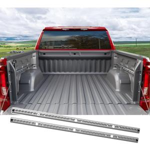 5.82FT Side Tie Down Rail Compatible with 19-25 Chevy Silverado Trail Rail System GMC Sierra 1500 Truck Bed Rail System Replacement for 2019-2025 Chevy Silverado Accessories (Side Trail Rail)