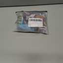 Women's Marble Print Long Sleeve Tee Shirt Mock Neck Slim Fitted Party Club Mesh Tops (M)