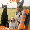 Dog Bark Deterrent Devices Rechargeable Ultrasonic Bark Control, 35FT Range Anti-Barking Device for Dogs Training, Safe Effective Indoor Outdoor Use Portable Design, Orange