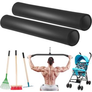Taeku Foam Handle Grip Covers, 1 Pair Anti-Slip NPVC Tubing Sleeves Comfort Grip for Fitness Equipment, Garden Tools, Stroller Handles