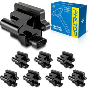 PHILTOP UF271 Ignition coils Fits for Chevrolet 1999-2006 Silverado 1500 5.3L/4.8L/6.0L, 2000-2006 Tahoe 5.3L/4.8L, GMC 1999-2006 Sierra 1500 5.3L/4.8L/6.0L,2000-2006 Suburban 1500
