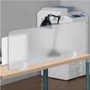 Desk Privacy Panel, Freestanding Frosted Desk Divider, Acrylic Office Partition 23.6x19.7, Portable Shield Boards Reduces Distractions for Classroom