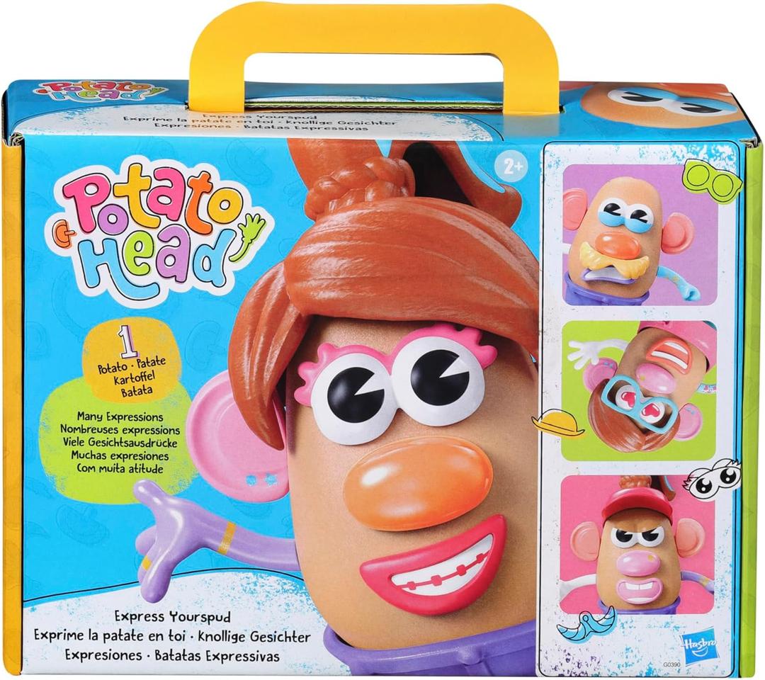 Potato Head Express Yourspud Playset with 1 Potato Body and 32 Accessories, Creative Toddler and Preschool Toys for Boys and Girls 2 Years and Up 