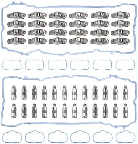 24Pcs Rocker Arm Lifters Kits for 2011-2021 Dodge Challenger Charger Journey Chrysler 200 300 Jeep Wrangler Ram 1500 2500 3.6L 5184296AH 5184332AA