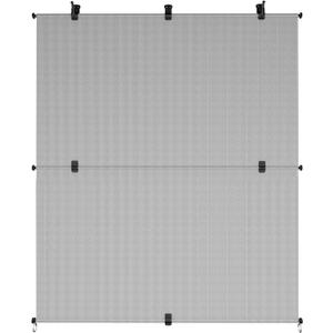 7'W x 6'H Outdoor Shade Blinds Patio Roller Blinds Blackout Shade Outdoor Collapsible Privacy Screen for Gazebo Balcony Porch Carport Patio Window (Light Gray, Foldable)