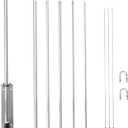 27Mhz ​​CB Radio Antenna (18.5ft) - 150W Heavy Duty Base Station Antenna for 10 & 11 Meters (26-28 MHz) - 3.5 dBi Gain to Enhance Signal Reception and Transmission Range​