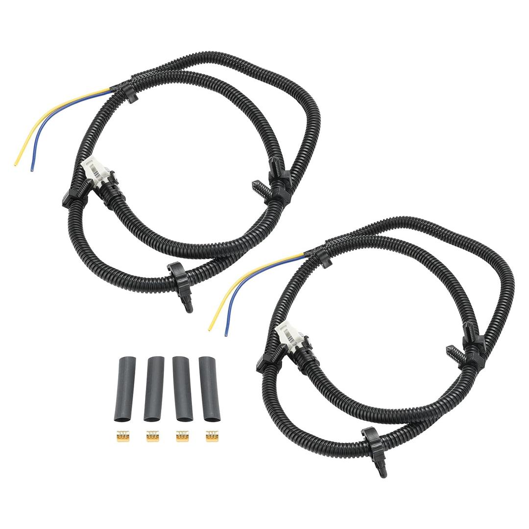 2 Pcs Front Left & Right ABS Wheel Speed Sensor Wire Harness Compatible with Buick Cadillac SRX STS Chevy Impala Monte Carlo Hummer Oldsmobile Pontiac Saturn 2000-2010 Replace 10340314 10340316