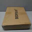 Bedfolks Waterproof Crate Bed, Plush Dog Kennel Pad with Removable Washable Cover, Faux Fur, Fluffy, 41"x27", Dark Grey