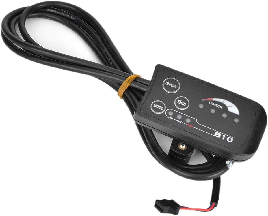 Keenso Electric Bike LED Display, Electric Scooter 810 LED Screen Display with 5 Wire Cable LED Control Panel for Electric Bike E Scooter Ball Head