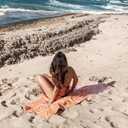 Eunzel 2 Pack Microfiber Beach Towel, Quick Dry Travel Towel Large Sand Free Towel for Beach, Camping, Swim Pool, Gym, Sports& Yoga 71"x32", Palm