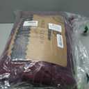 BRILLMAX 10 Pack Burgundy Tablecloths 60 x 102 Inch for 6ft Rectangle Tables - 150 GSM Polyester Fabric, 15" Standard Drop, Water, Stain & Wrinkle Resistant Cloth Cover for Wedding Dining Buffet
