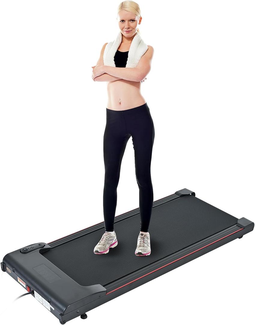 Walking Pad, Under Desk Treadmills for Home, 300 Lbs Capacity, 3 in 1 Portable Under Desk Treadmill for Home and Office with Remote Control, LED Display