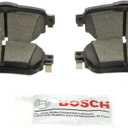 BOSCH BC1965 QuietCast Premium Ceramic Disc Brake Pad Set - Compatible with Select Nissan Leaf, Rogue, Rogue Sport; REAR