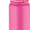 OLDLEY 20 Oz Insulated Stainless Steel Water Bottle For Kids, With Straws Leak-proof, Kids Water Bottles For School Boys Girls,Pink