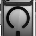 Ghostek Atomic Slim iPhone 17 Pro Max Case, Compatible with Apple MagSafe Accessories, Aluminum Metal Bumper, Shockproof Drop Protection, Wireless Charging, 6.9 Inch, Silver