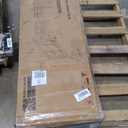 Kitchen Island Cart With Power Outlet, 2 Sliding Barn Doors, 3 Adjustable Shelves, Storage W/Drop Leaf, Spice Rack, Rolling Cart on Wheels for Dining Room, White, 53.7"