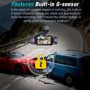 4 Channel 2.5K Dash Cam Front Rear Left Right, 170 Wide Angle Car Dash Camera with 5GHz WiFi & App Control, G-Sensor, Super Night Vision, 24H Parking Monitor, Loop Recording, 64GB SD Card Included