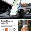 for Samsung Galaxy S25 Case,Galaxy S24 Case with Screen Protector,[Compatible with Magsafe][Adjustable Camera Stand] Military-Grade Shockproof Protective Magnetic Cover-Black