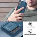 Nillkin for Samsung Galaxy S22 Case, CamShield Pro Galaxy S22 Case with Slide Camera Cover Rugged Phone Case for Samsung Galaxy S22 5G 6.2 Blue