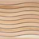 bingaai Cedar Wood Bath Mat 31.5"  23.63", Wave Design Wooden Shower Mat, Wood Bathroom Mat Non-Slip for Bathtub Sauna Spa Home, Wooden Floor Mat Large for Indoor and Outdoor Shower