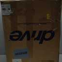 Drive Medical Lightweight Folding Transport Wheelchair - Reliable Mobility Support - Durable Steel Frame - Swing-Away Footrests - Compact Travel Design - Silver (1 Count (Pack of 1))