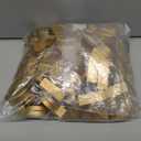 100 Pcs Gold Table Number Stands Wooden Indoor Lightweight Wedding Table Name Holder Semicircular Design Place Card Holders Office Tag Photo Menu Clips Banquet Birthday Party Restaurant