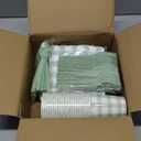 168Pcs Gingham Party Supplies for 24 Guests Thick Paper Plates and Napkins Knives Spoons Forks Cups Disposable Party Set Cutlery for Dinner Baby Shower Wedding Favor(Sage Green)