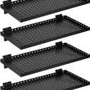 Heavy Duty Slatwall Shelf 24x12Inch, Steel Slatwall Accessories Storage Rack for Garage, Retail, Workshop (4, 24x12Inch)