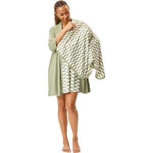 Motherhood Maternity Womens Nursing Chemise Nightgown, Robe and Swaddle 3-Piece Set
 XL
