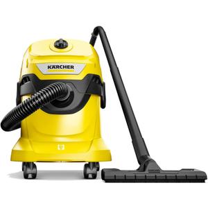 Krcher - WD 4 Multi-Purpose Wet-Dry Vacuum Cleaner - 5.3 Gallon - With Attachments, Space-Saving Design - 1100W - 2022 Edition,Yellow