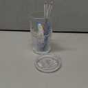 18.5oz Glass Cups with Lids and Straws Single Reusable Tumbler, Thickened Shatter-Resistant Glass, Ideal for Iced Coffee, Smoothies, Cocktails, Juices,  Elegant & Durable Drinkware