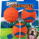 Chuckit! Dog Balls - Interactive Dog Toys, High-Bounce Fetch Ball, Ultra and Rugged Balls, Durable - Size Medium, 2.5-inch Diameter, Set of 3