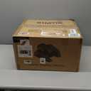 Under Desk Elliptical Machine, Electric Elliptical Leg Exerciser for Seniors Fully Assembled, Quiet & Portable Electric Seated Pedal Exerciser with Remote Control & 12 Adjustable Speed, Black/Orange (Small)