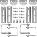 4 Pack 8"/10"/12" Boat Trailer Bunk Brackets for 1.5" x 3", 2" x 3", 3" x 3" Boat Trailer Crossmember