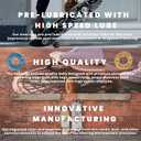 2 x Yellow Jacket Premium Scooter Bearings, Kick Scooter, 608, ABEC 9, Jungle Green (Pack of 4)