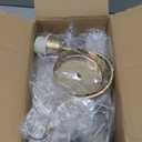 Gold Wall Sconces Sets of 2, Indoor Wall Light Fixtures with Fabric Lampshade, Pleated Fabric Wall Lamp Dresser Hardwired Lamp Wall Lighting Fixture for Bedroom Living Room Porch Dining Room