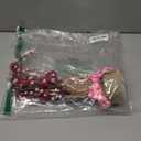 Valentines Day Decorations,Timer Lighted Valentine's Day Tree Tabletop with 20 Red Lights Battery Operated 16 Inch 12 Heart 48 Pink Berries Artificial Tree Valentine's Day Decor Home Party Wedding