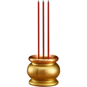 Copper Alloy LED Electric Incense Burner with USB Rechargeable Battery - Ideal for Buddhist Supplies, Gold 