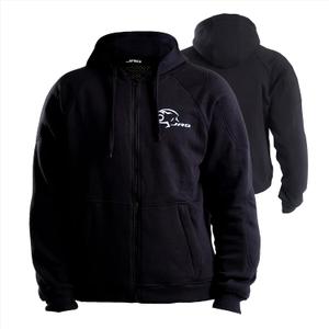 JAG Motorcycle Protective Hoodie with Partial Aramid Lining, Riding Jacket | Motorcycle Hoodie with Armor CE-Certified Protectors All-Season Sweatshirt, Riding Motorcycle Armored Hoodie for Men & Women M